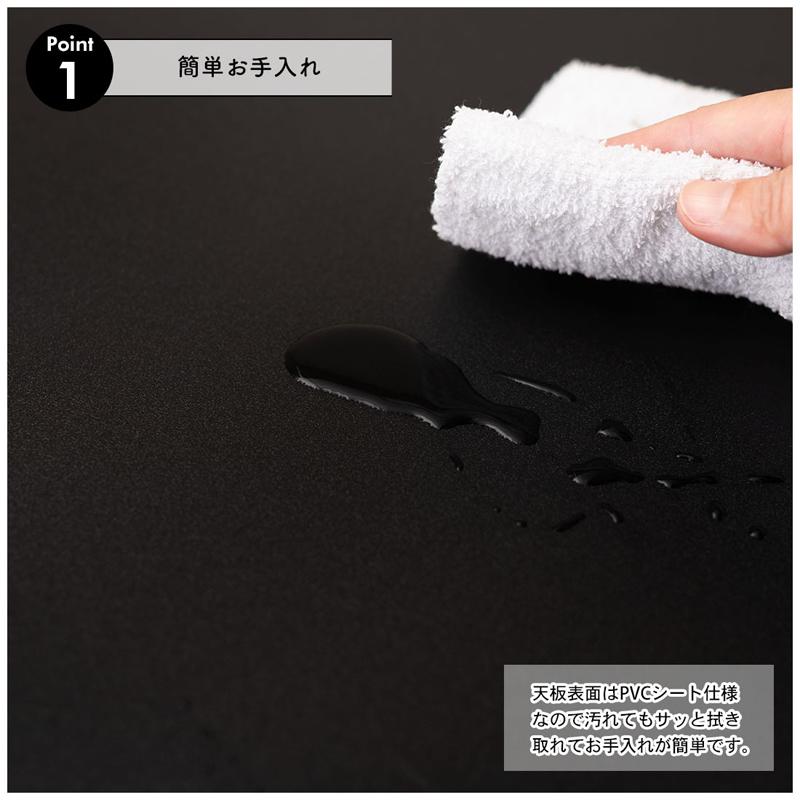 直送品 東谷 AZUMAYA END-401 デスク ワーキングデスク ブラック WORKING DESK W80×D48×H75cm END-401BK | 東谷 | 05