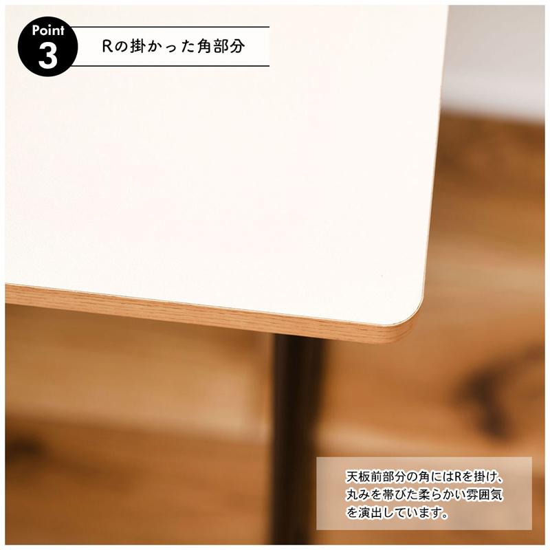 直送品 東谷 AZUMAYA END-401 デスク ワーキングデスク ブラック WORKING DESK W80×D48×H75cm END-401BK | 東谷 | 07