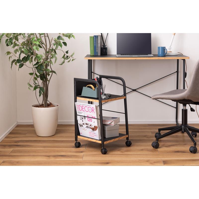 直送品 東谷 AZUMAYA END-403 デスクワゴン ホワイト W32.5×D34×H60cm END-403WH | 東谷 | 05
