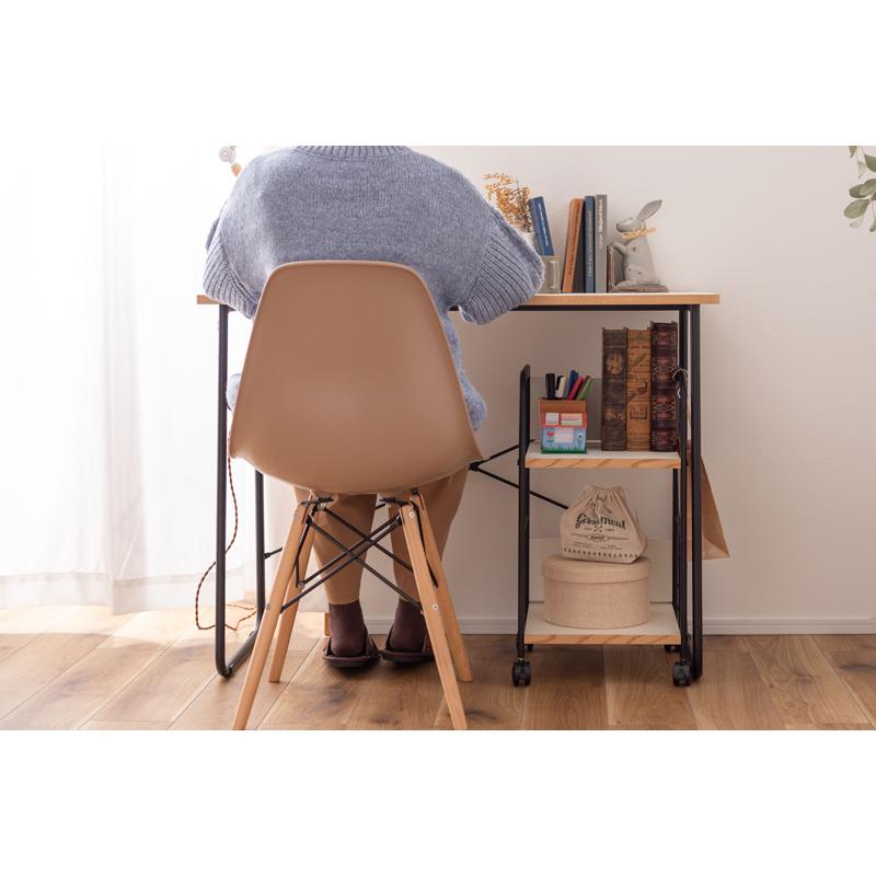 直送品 東谷 AZUMAYA END-403 デスクワゴン ホワイト W32.5×D34×H60cm END-403WH | 東谷 | 06