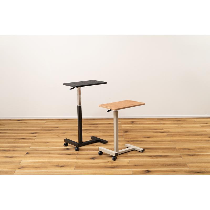 直送品 東谷 AZUMAYA END-404 昇降サイドテーブル ブラック W48×D30×H60-95cm END-404BK | 東谷 | 03