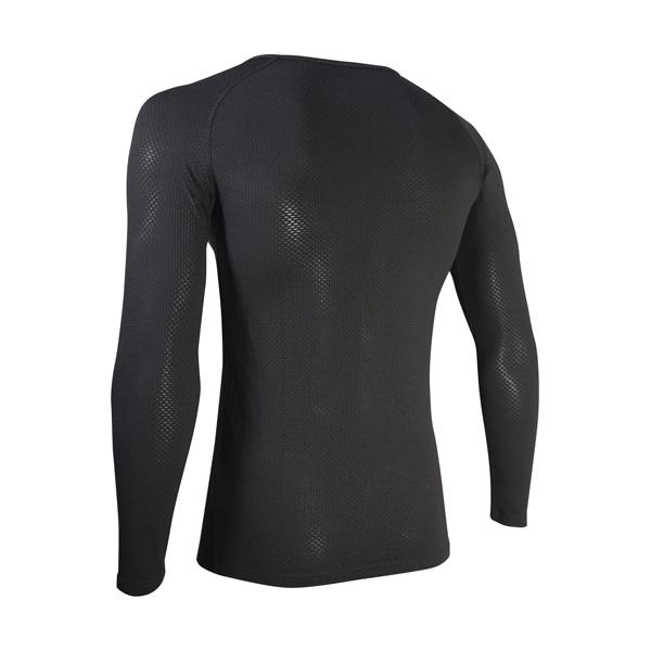 3Dロングスリーブ クルーネックシャツ Mサイズ ブラック おたふく手袋 JW-522 |  | 01