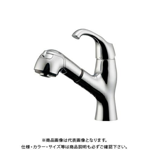 カクダイ KAKUDAI 184-024K シングルレバー引出し混合栓 184-024K