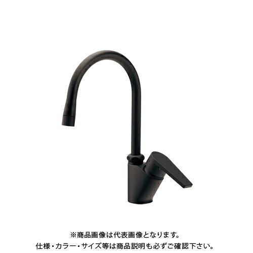 カクダイ KAKUDAI 117-136-Dシングルレバー混合栓Mブラック 117-136-D