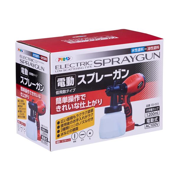 アサヒペン 電動スプレーガン ブロア式 低飛散タイプ 1200ml 1.0mm 1.8mm ノズル付 水性 油性 兼用 ES-023 |  | 04