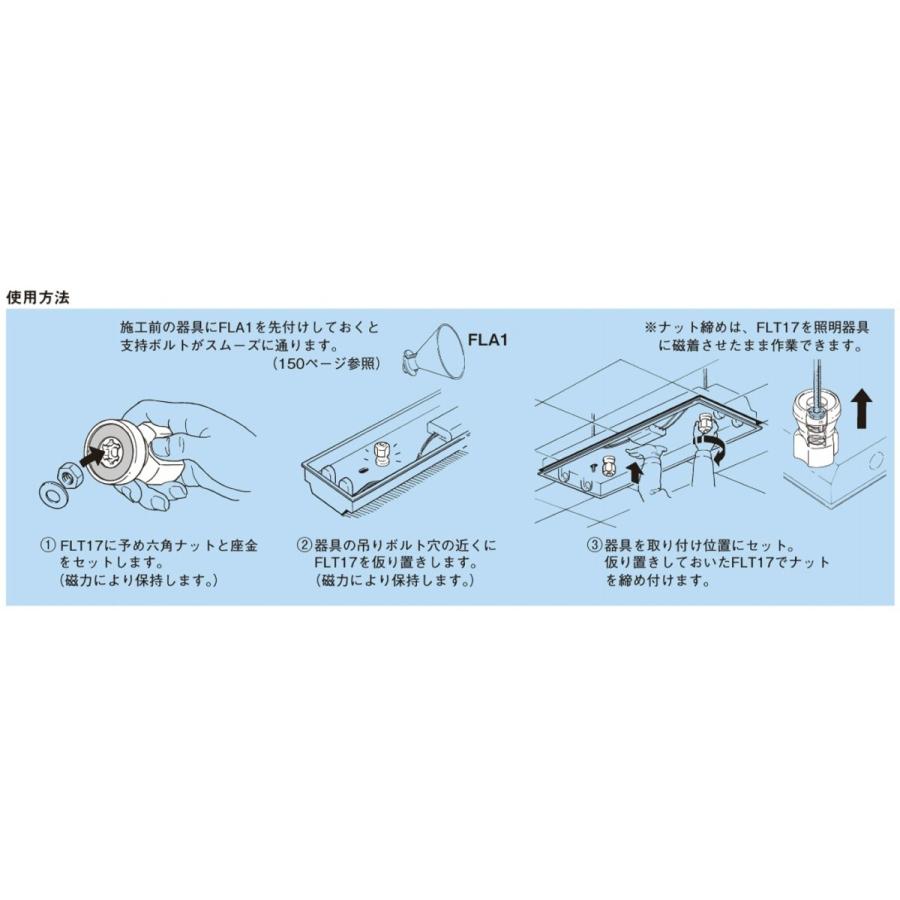 ネグロス電工 FLT17 蛍光灯器具取付ナット用グリップ |  | 02
