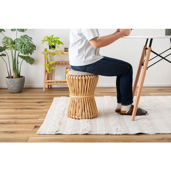 直送品 東谷 ラウンドスツール 高さ40cm ナチュラル GUY-260NA | 東谷 | 04