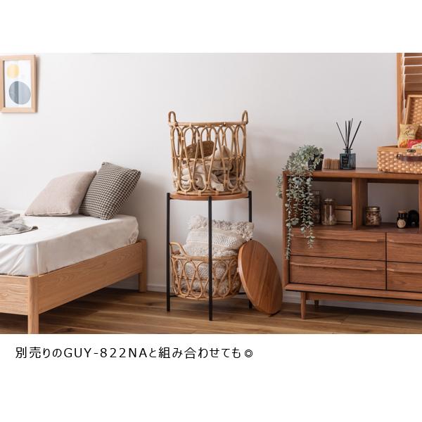 直送品 東谷 バスケットテーブル 高さ42cm ナチュラル GUY-821NA | 東谷 | 08