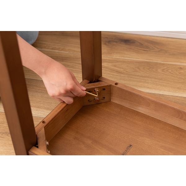 直送品 東谷 デスク 幅90cm 奥行37cm 高さ73cm ブラウン HOW-003BR | 東谷 | 10