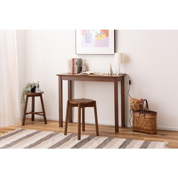 直送品 東谷 デスク 幅90cm 奥行37cm 高さ73cm ブラウン HOW-003BR | 東谷 | 04