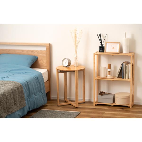直送品 東谷 AZUMAYA HOW-016 サイドテーブル W40×D40×H50cm HOW-016NA | 東谷 | 04