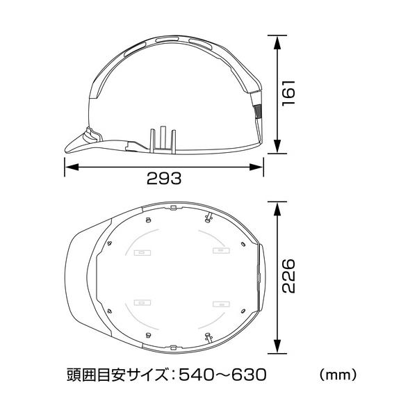 セフメット セフ取付溝付ヘルメット スモーク シールド無 マットブラック タジマツール Tajima HSMBCSB |  | 04