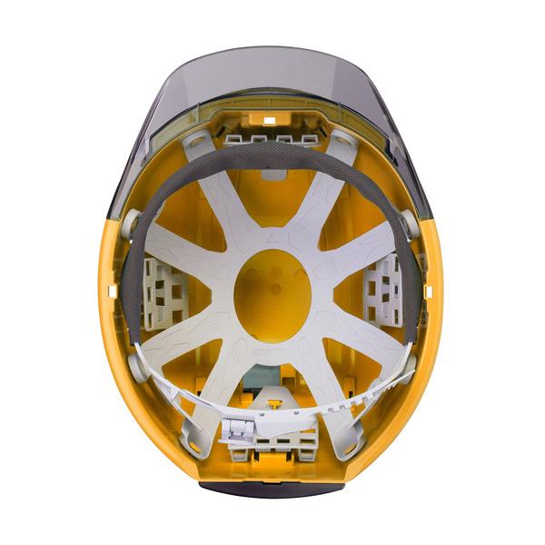 セフメット セフ取付溝付ヘルメット スモーク シールド付 イエロー タジマツール Tajima HSYCSSB |  | 03