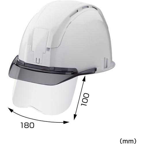セフメット セフ取付溝付ヘルメット スモーク シールド付 イエロー タジマツール Tajima HSYCSSB |  | 05