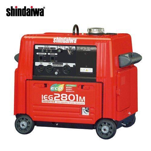 (運賃見積り)(直送品)新ダイワ工業 インバータ発電機 ガソリンエンジン IEG2801M | ヤマビコ
