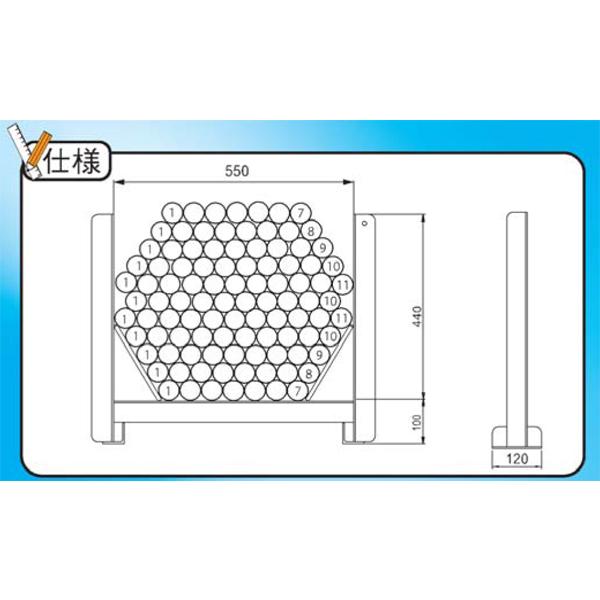 送料別途 直送品 伊藤製作所 123 単管結束台 タバネル 1セット(2台) φ48.6単管 100本用 単管パイプ 保管 TK100Z |  | 02