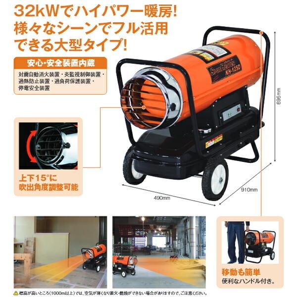 送料別途 直送品 ナカトミ スポットヒーター (50・60Hz兼用) KH-125D |  | 01