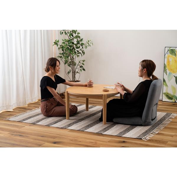 東谷 直送品 ラウンドコタツ リバーシブル 高さ40/70cm ナチュラル KT