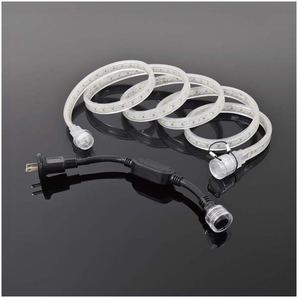 LEDコネクトライン 両面発光 2m 白 シリコンタイプ 日動工業 LECS-R2LA-W | 日動工業