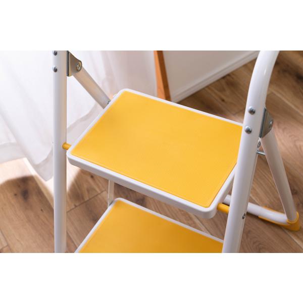 直送品 東谷 AZUMAYA ステップ台 イエロー W39×D54×H76 ポップカラー ノンスリップ仕様 折り畳み 踏み台 脚立 LFS-007YE |  | 12