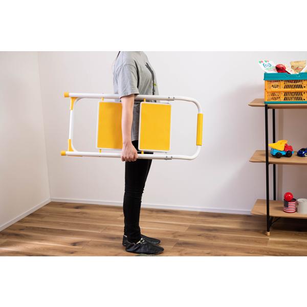 直送品 東谷 AZUMAYA ステップ台 イエロー W39×D54×H76 ポップカラー ノンスリップ仕様 折り畳み 踏み台 脚立 LFS-007YE |  | 08