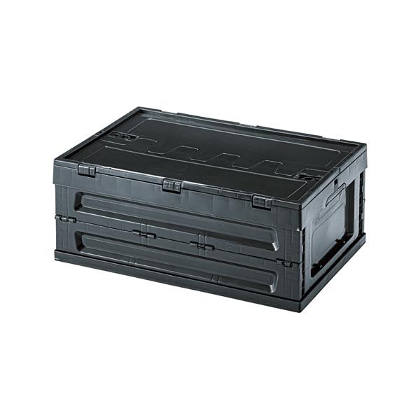 直送品 東谷 AZUMAYA フォールディング コンテナ S ブラック W59×D40×H24.5 折りたたみ式 スタッキング 収納ボックス LFS-33BK |  | 01