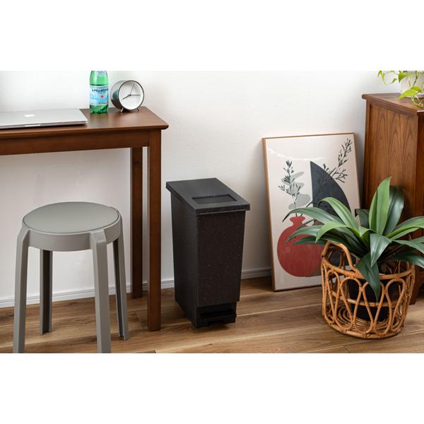 直送品 東谷 トラッシュカン 20L 高さ45cm ブラック LFS-860BK | 東谷 | 04