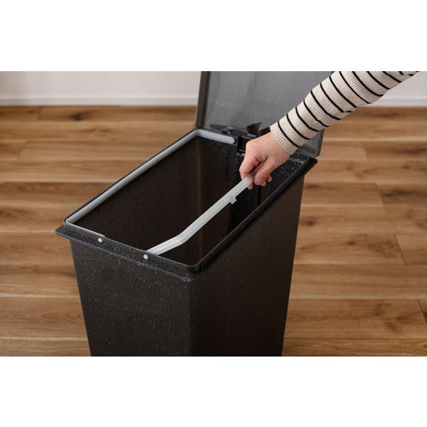 直送品 東谷 トラッシュカン 45L 高さ55.5cm ブラック LFS-861BK | 東谷 | 10
