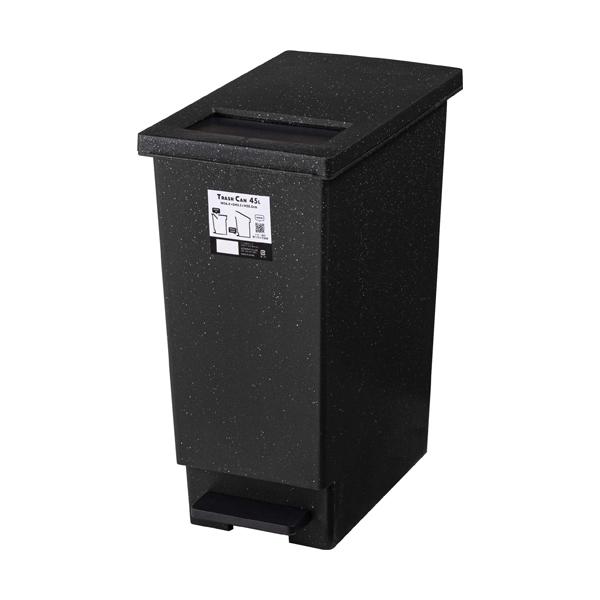 直送品 東谷 トラッシュカン 45L 高さ55.5cm ブラック LFS-861BK | 東谷 | 01