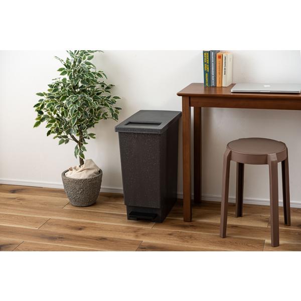 直送品 東谷 トラッシュカン 45L 高さ55.5cm ブラック LFS-861BK | 東谷 | 02