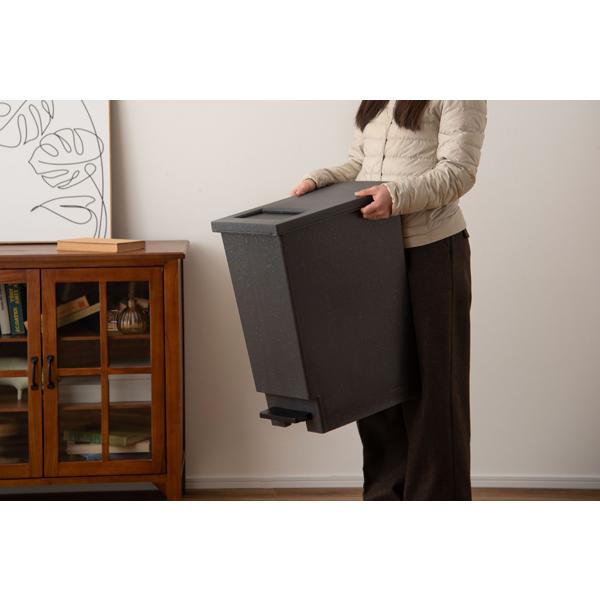 直送品 東谷 トラッシュカン 45L 高さ55.5cm ブラック LFS-861BK | 東谷 | 04