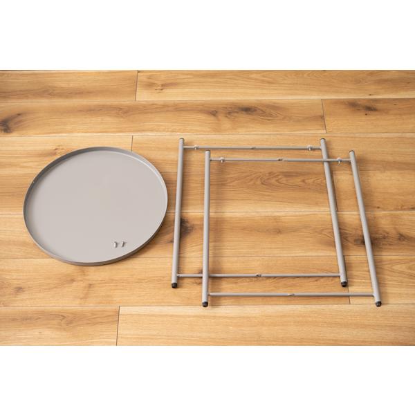 直送品 トレーサイドテーブル ブラック W48×D48×H52 トレー取り外し可 東谷 AZUMAYA LFS-880BK |  | 10
