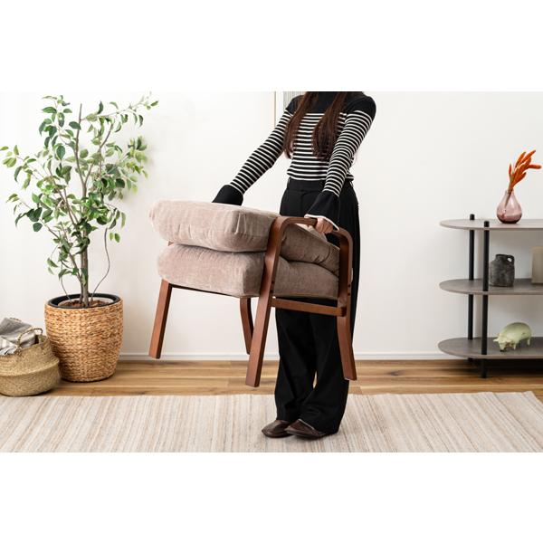 直送品 東谷 腰楽高座椅子 座面高38cm ベージュ LSS-37BE | 東谷 | 14