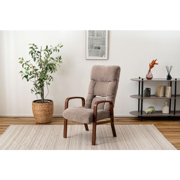 直送品 東谷 腰楽高座椅子 座面高38cm ベージュ LSS-37BE | 東谷 | 07