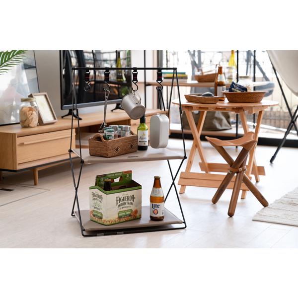 直送品 東谷 AZUMAYA フォールディングハンギングラック W47×D33×H71 グリーン MIP-72GR | 東谷 | 07