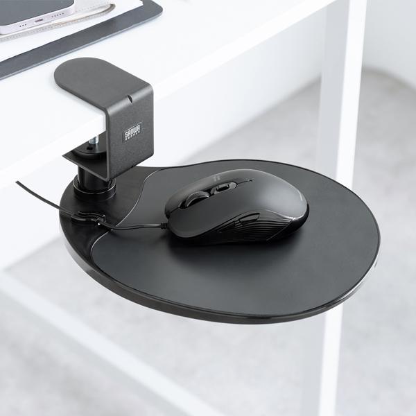 サンワサプライ SANWA 回転式 マウステーブル ブラック 収納可 簡単取り付け ブラック MPD-TB1BK | SANWA SUPPLY | 13