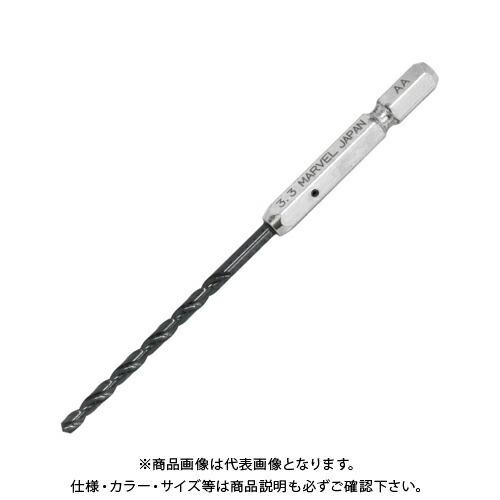 マーベル MERVEL 6角軸鉄工用ドリル(3.3mm) 6MTD-33｜plus1tools