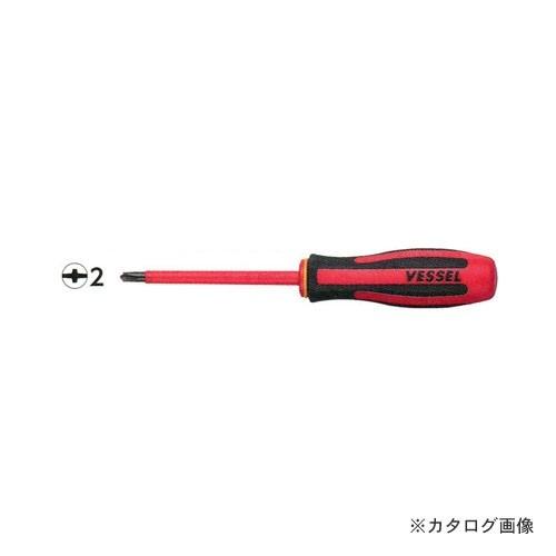 ベッセル VESSEL No.960PS2x100 メガドラ絶縁ドライバー 二重絶縁被覆 | VESSEL（工具）