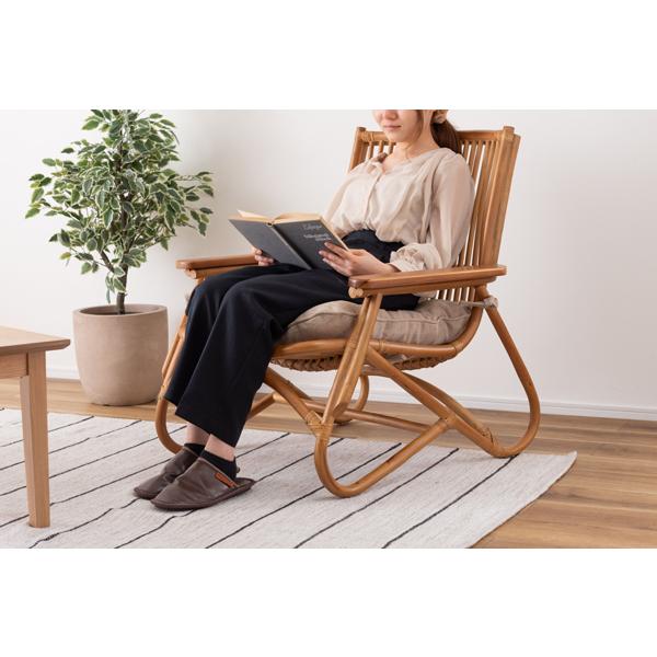 直送品 東谷 パーソナルチェア 座面高42cm ブラウン NRS-509 | 東谷 | 04