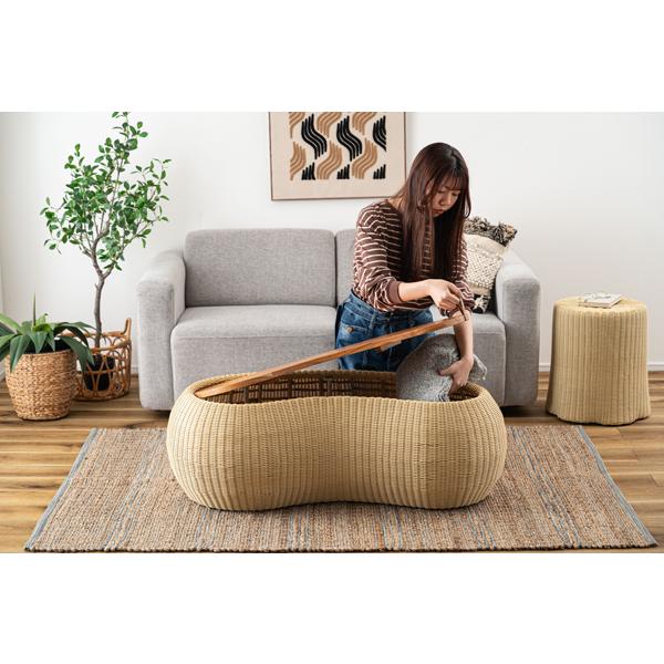 直送品 東谷 リビングテーブル 高さ36.5cm ベージュ NRS-601 | 東谷 | 12
