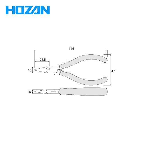 ホーザン HOZAN ミニチュアラジオペンチ P-35 | HOZAN | 01