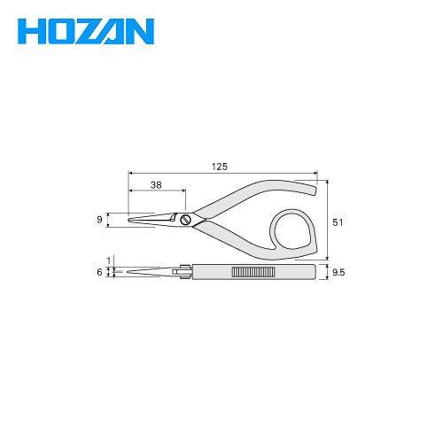 ホーザン HOZAN 精密プライヤー P-51 | HOZAN | 01