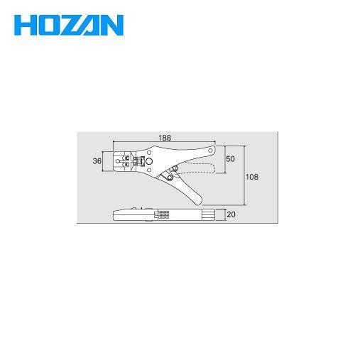 ホーザン HOZAN モジュラープラグ圧着工具(電話機屋内配線用)P-710 | HOZAN | 01