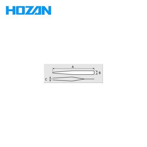 ホーザン HOZAN ピンセット P-86-125｜plus1tools｜02