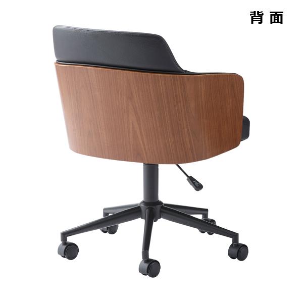 直送品 東谷 デスクチェア 座面高46-55cm ブラック PC-180BBK | 東谷 | 02