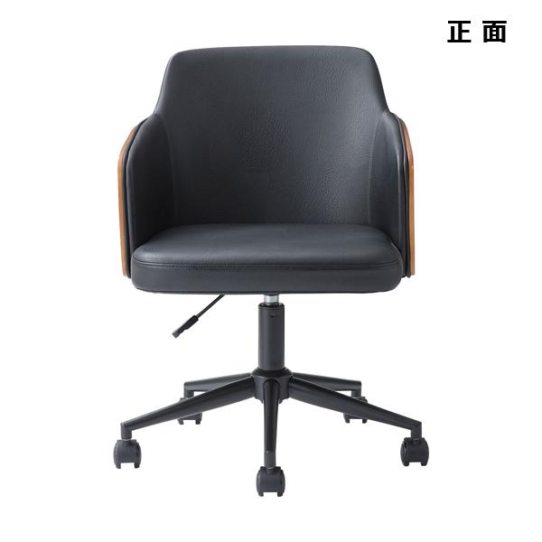 直送品 東谷 デスクチェア 座面高46-55cm ブラック PC-180BBK | 東谷 | 03