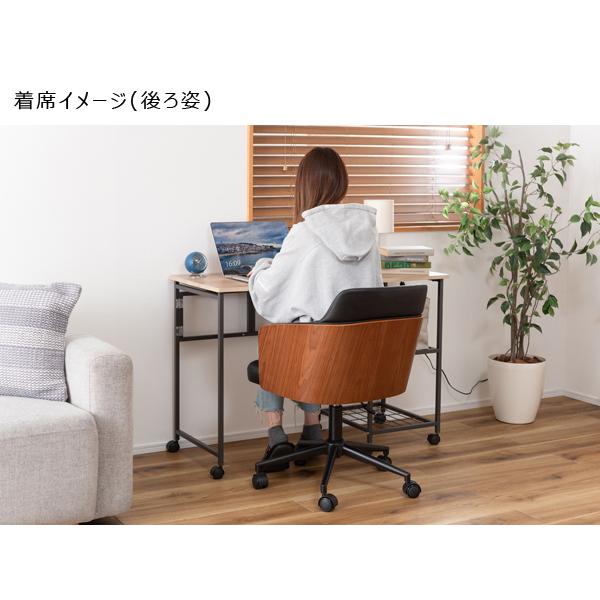 直送品 東谷 デスクチェア 座面高46-55cm ブラック PC-180BBK | 東谷 | 04