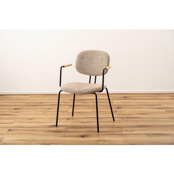 直送品 東谷 アームチェア 座面高44.5cm 2脚セット ベージュ PC-366BE | 東谷 | 03