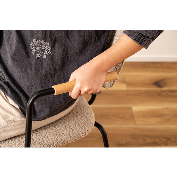 直送品 東谷 アームチェア 座面高44.5cm 2脚セット ベージュ PC-366BE | 東谷 | 09