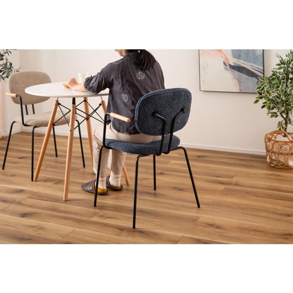 直送品 東谷 アームチェア 座面高44.5cm 2脚セット ネイビー PC-366NV | 東谷 | 06